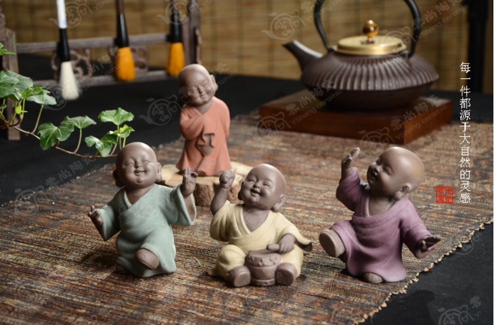 Bán tượng gốm tử sa- Tượng phật xông trầm - 38