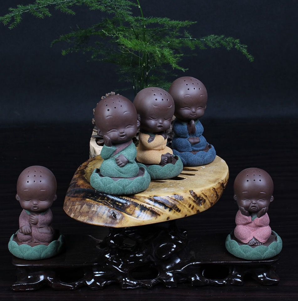 Bán tượng gốm tử sa- Tượng phật xông trầm - 34