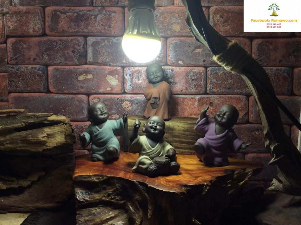 Bán tượng gốm tử sa- Tượng phật xông trầm - 39