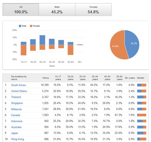 YouTube Demographics Report