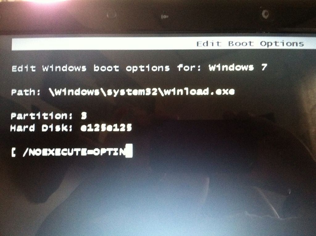 Edit Windows Boot Options For Windows Vista Path