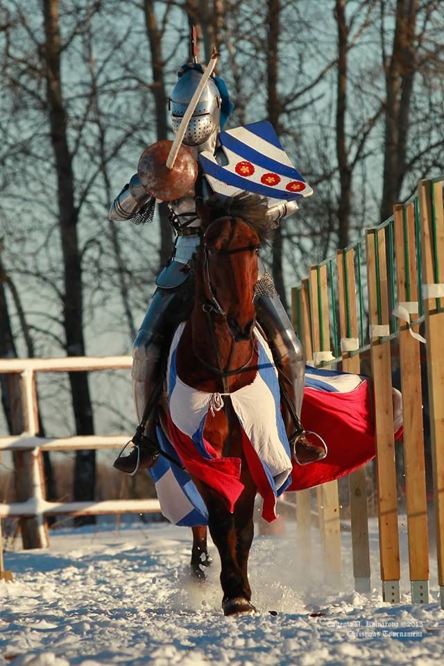 Yuri Bogunov, Winner of the knights competition during the  Christmas Tournament in Khrabrovo 2015 (photo by Eugenia Komarova)