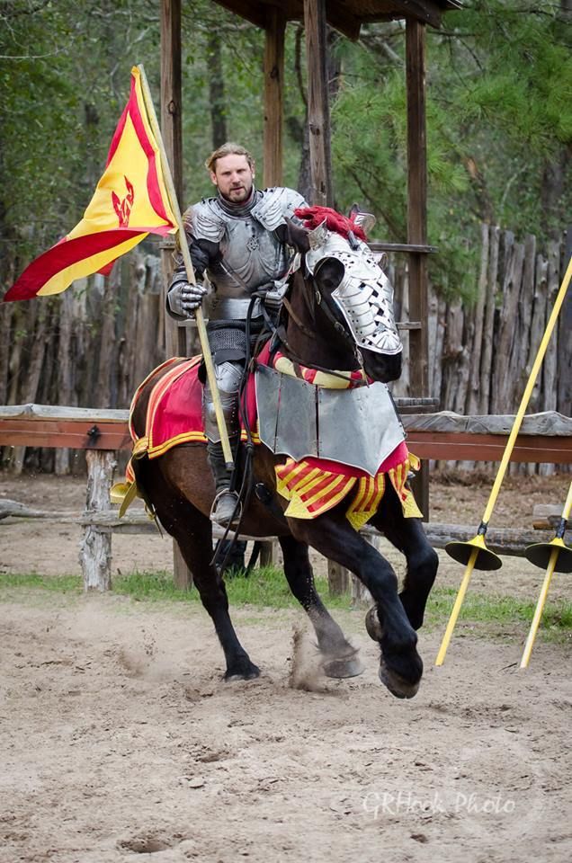 David Schade, Tournament Winner, Mid-faire Jousting Tournament at  Sherwood Forest Faire 2015 (photo by GRHook Photo)