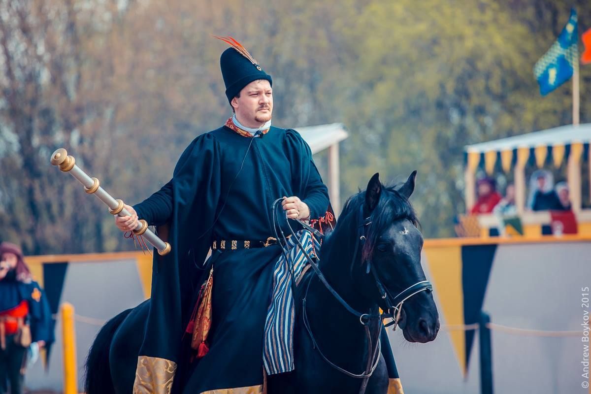 Sergey Vislenev, knight marshal(head referee) of the Tournament of St. George 2015, Moscow, Russia(photo by Andrew Boykov/Ratobor Show)