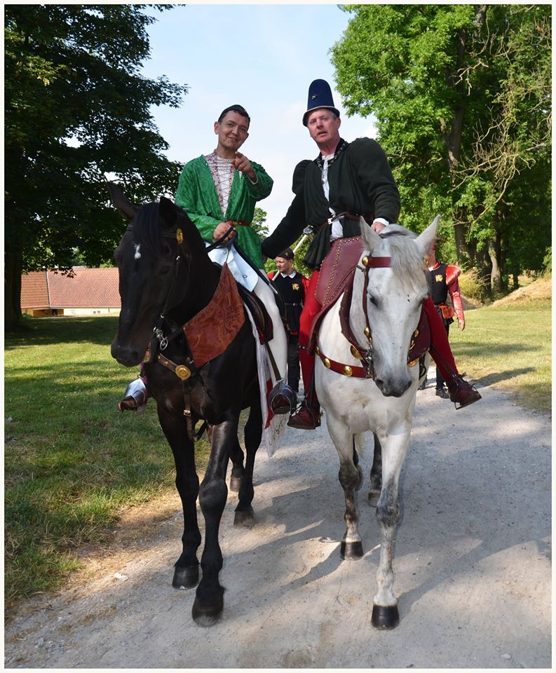Andreas Wenzel(left) and Dominic Sewell(right) Nyborg Joust 2014  (photo by Hanno van Harten)
