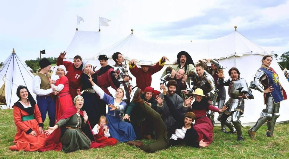 The Destrier Team at the Battle of Bosworth 2014 (photo by Christina Pearn)
