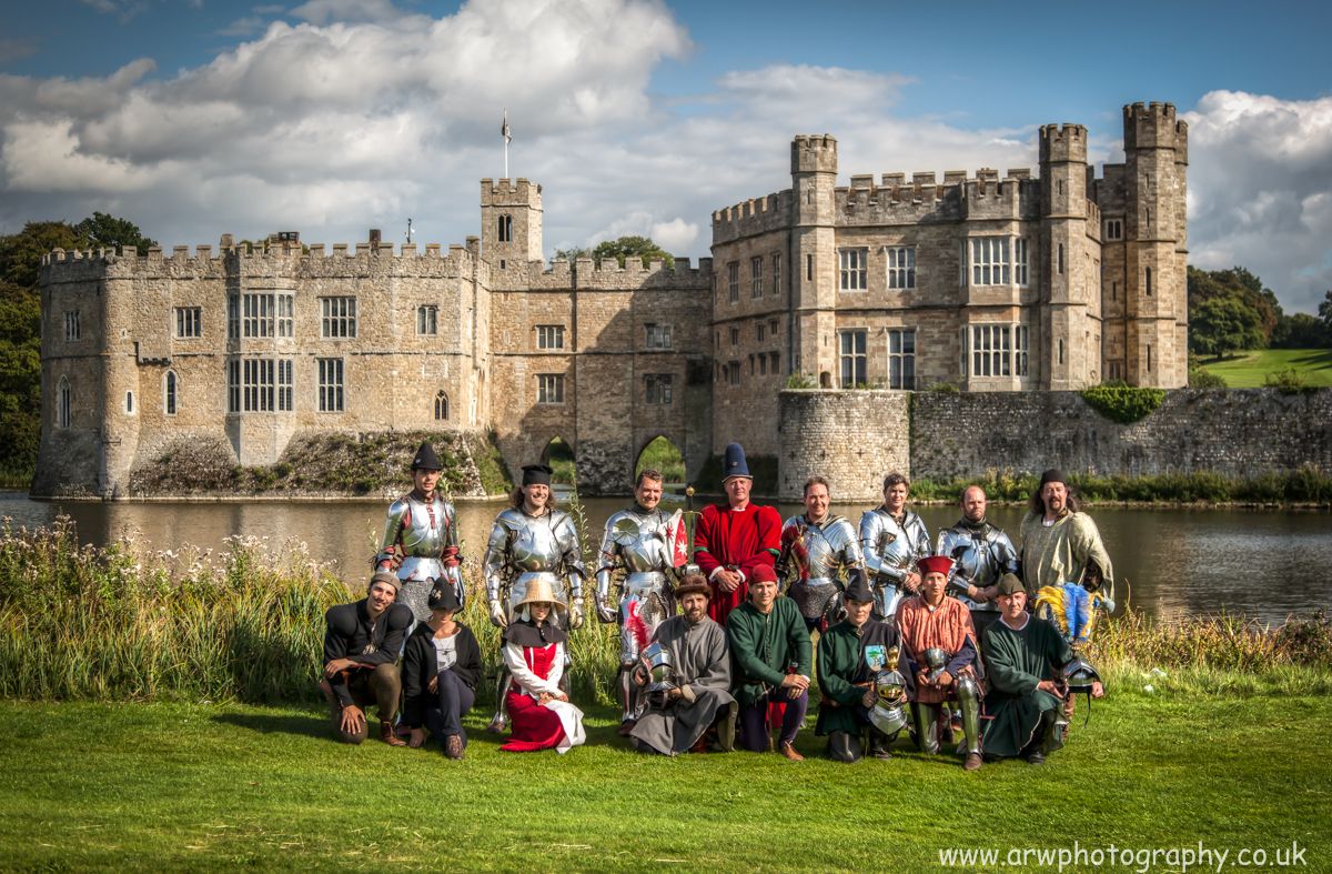 The jousters and crew of Destrier at Leeds Castle 2014 (Photo by ARW Photography)