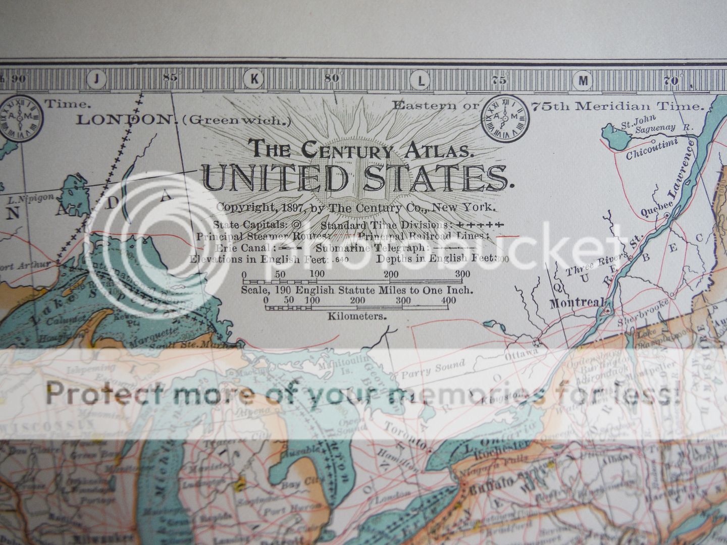 Image 1 of The Century Atlas Map, United States  (1897)