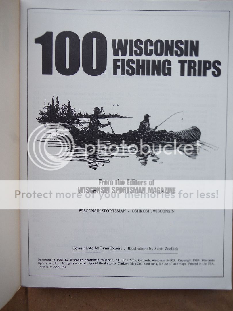 Image 1 of 100 WISCONSIN FISHING TRIPS (0932558194; 437 PAGES)