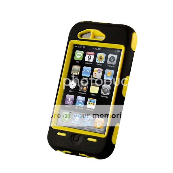 OtterBox Defender Series Case for iPhone 3G 3GS 3rd G Black on Yellow 