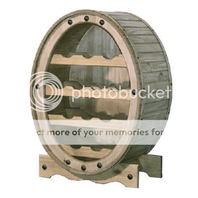 Oval Wine Rack Made from Mexican Solid Pine with Free Delivery